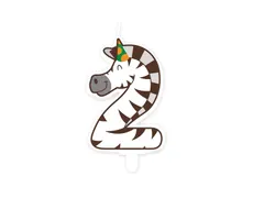 Jungle candle 2 Zebra