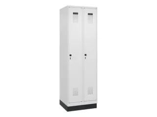 locker,HxBxD 1950x600x500mm,2vak,vak B 300mm,draaigrendel,sokkel - 3