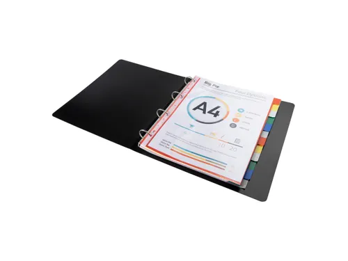 Tabbladen PP soepel A4+ 12 tabs ass