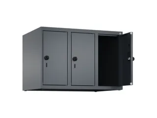 opzetkast,v. locker,3vak.,vak B 250mm,HxBxD 500x750x500mm,vleugeldeur - 2