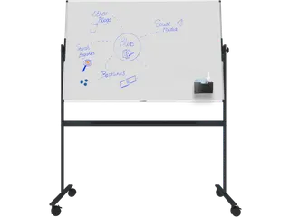Legamaster UNITE PLUS kantelbaar whiteboard 100x150cm zwart onderstel - 2