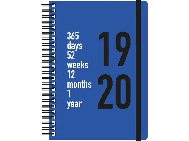Kraft Geometric Blue Agenda