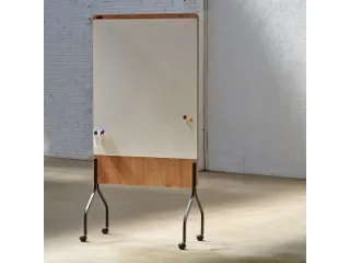 Whiteboard Rocada Natural 100x120cm wit mobiel 2-zijdig melamine magne - 9