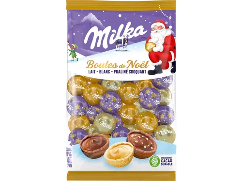 Kerstballen 350 gram Chocolade