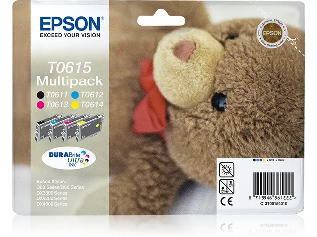 Multipack 4-kleur T0615 DURABrite Ultra Ink