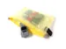 Trousse avec fermeture éclair Foldersys A6 PVC jaune transparent