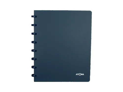 Adresboek Atoma A5 lijn 54vel 90gr PP assorti
