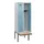 locker met bank,HxBxD 1950x600x815mm,2vak,vak B 300mm,cilinderslot