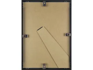 Fotolijst Seco A4 zwartkleurig Geborsteld aluminium. 11mm - 5