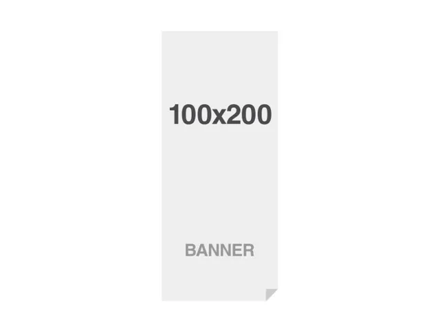 Print voor Banner 100x200cm 220g/m2 Multi Layer materiaal