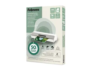 Lamineerhoes Fellowes A6 light 50% gerecycled glans 100stuks - 2