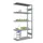 Rvs Inhaakstelling Aanbouw 2000x1010x435mm 5legborden Vaklast 200kg