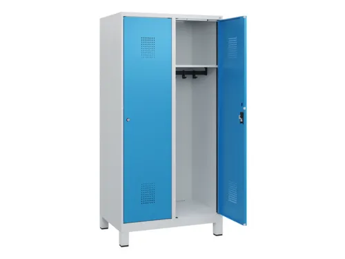 schoollocker,HxBxD 1630x800x500mm,2vak,vak B 400mm,cil.-slot,voeten