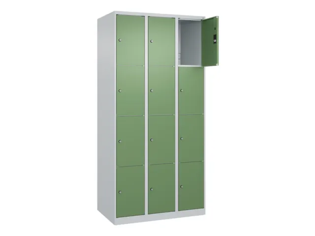 lockerkast,HxBxD 1850x900x500mm,3x4vakken,vak B 300mm,cil.-slot
