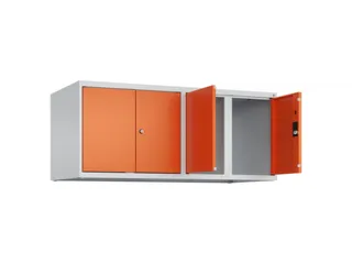 opzetkast,v. locker,4vak.,vak B 300mm,HxBxD 500x1200x500mm,vleugeldeur - 2