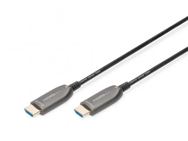 HDMI AOC-aansluitkabel Type A M/M 30m Ultra HD 8K@60 Hz goud zwart