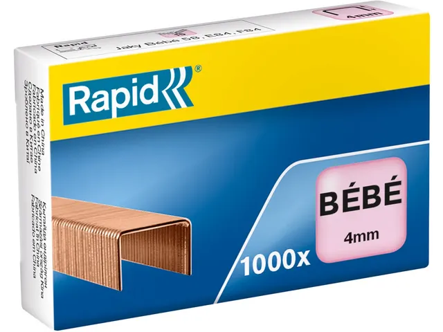 nietjes Bébé, verkoperd, doos van 1000 nietjes
