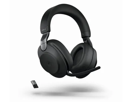 Jabra Headset Evolve2 85 MS Stereo Headset USB-A Dongle Zwart