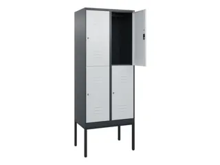 dubbeldekse locker,HxBxD 2120x800x500mm,2x2vak.,vak B 400mm - 2