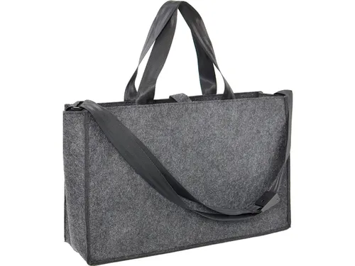 Bureautas Juscha voor hybride werken donker grijs 50x28x15cm