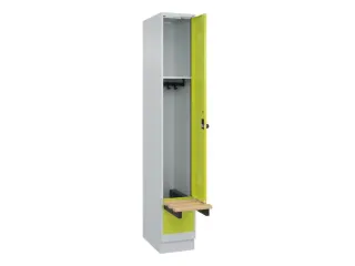 locker met bank,HxBxD 1950x300x815mm,1vak,vak B 300mm,draaigrendel - 1