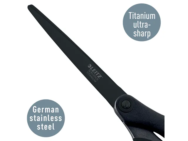 Schaar Leitz kleefvrij 205mm titanium zwart