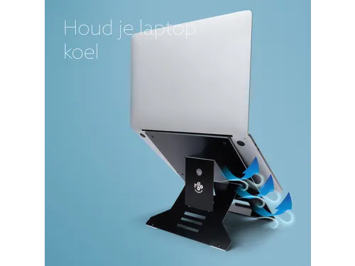 Laptopstandaard R-Go Riser Documenthouder Zwart