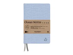 Notitieboek Aurora Ocean A5 192blz lijn 80g linnenstructuur kaft blauw