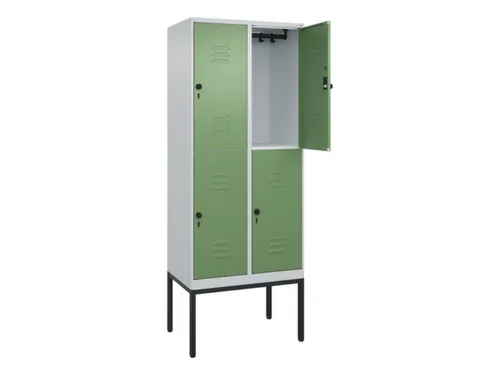 dubbeldekse locker,HxBxD 2120x800x500mm,2x2vak.,vak B 400mm