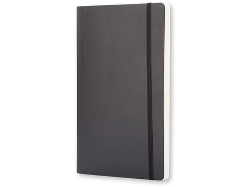 Notitieboek Moleskine large 130x210mm ruit 5x5mm soft cover zwart
