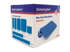 Detectaplast 8143 Pleister waterafstotend blauw 38x72mm 50 Stuks