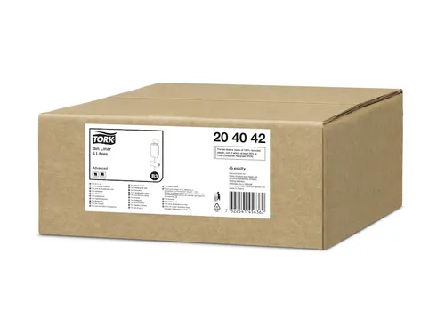 Afvalzak Tork 204042 B3 Advanced 33x40cm 5 Liter transparant