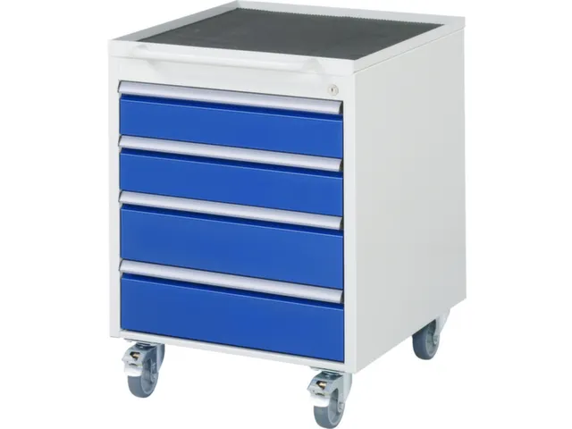 mobiel ladeblok HxBxD 745x580x650mm 4laden romp RAL7035 front RAL5010