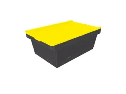 Herbruikbare containers HxLxB 240x610x400mm 38l PP-regeneraat geel