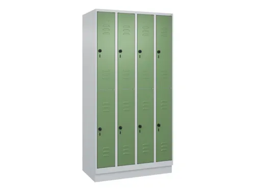 dubbeldekse locker,HxBxD 1950x1000x500mm,4x2vak.,vak B 250mm