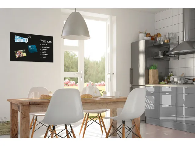 Glas/magneetbord Be!board 60x40 Cm Zwart