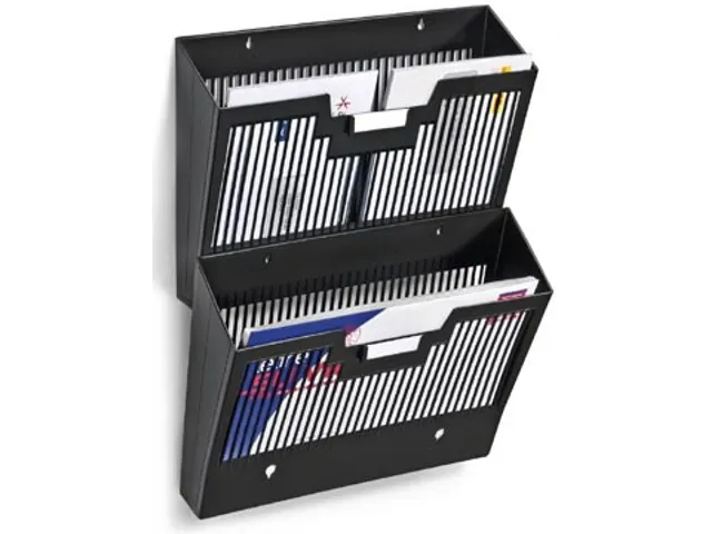 First wandfolderhouder zwart A4