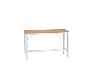 werkbank,HxBxD 780-930x1500x600mm,multiplexblad,4voeten,RAL7035 - 1