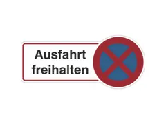 aanwijzingsbord,Uitrit vrijhouden,PVC,om te verlijmen,HxB 130x300mm