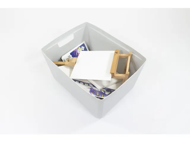 Opbergbox Kangaro 28 liter PP grijs