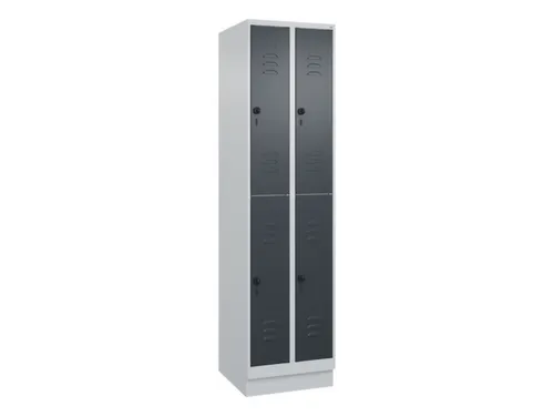 dubbeldekse locker,HxBxD 1950x500x500mm,2x2vak.,vak B 250mm