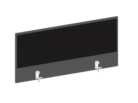 baliepaneel bureau aanbouw achter MS-donkergrijs BN8033-zwart 1000mm