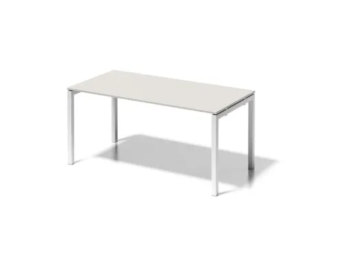 bureau HxBxD 740x1600x800mm blad grijswit 4-voeten verkeerswit