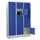 lockerkast,HxBxD 1850x1200x500mm,3x5vakken,RAL7035,front RAL6011