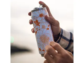 Thermosbeker Les Artistes Paris blik 500ml Orange Flower met rietje - 7