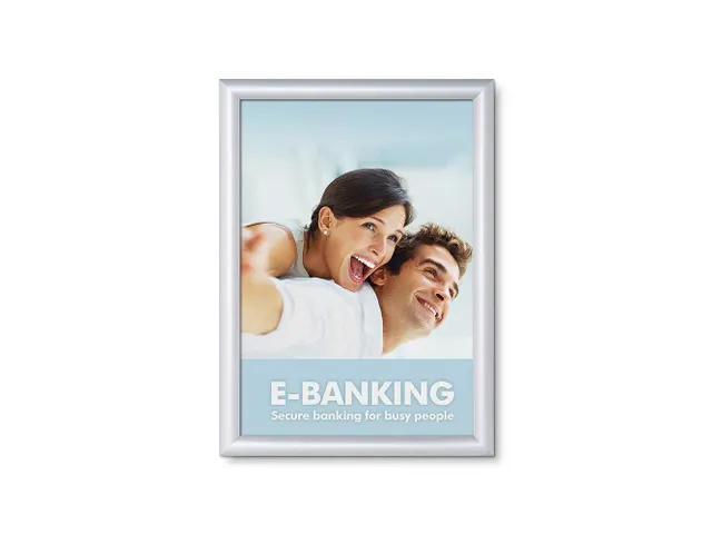 Kliklijst A3 Rechte Hoeken 25mm Zilver