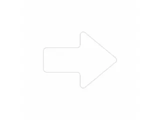 plaksymbool,Pijl,markering HxB 90x145mm,wit,met antislip-eigenschappen - 1