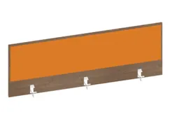baliepaneel,v. bureau,aanbouw achter,B 1400mm,NT-cherry,BN3005-geel