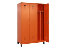 locker voor scheiding van kleding,HxBxD 1950x1200x500mm,3vak