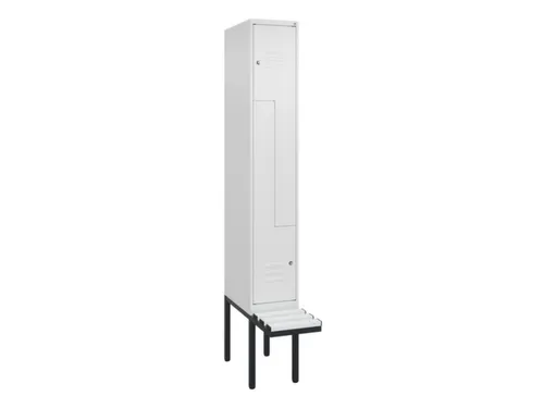Z-garderobekast,HxBxD 2120x300x815mm,2vak,vak B 300mm,cil.-slot